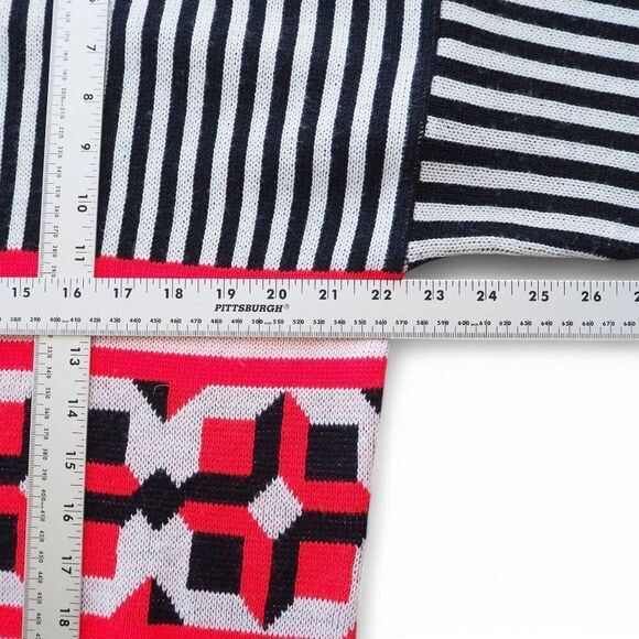 Tyrolia by HEAD Vintage 80s Heavyweight Geometric Neon Wool Blend Sweater Men L - Picture 5 of 6